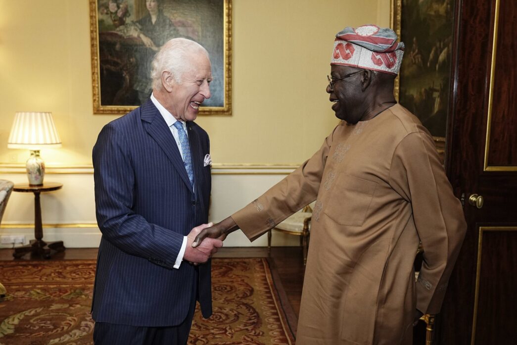 King Charles and President Bola Tinubu at Buckingham Palace