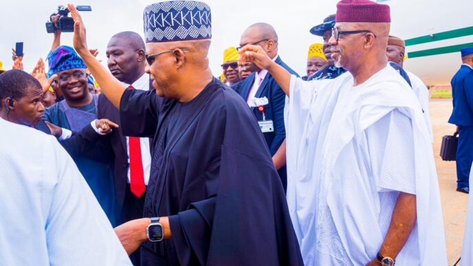 Dapo Abiodun, governor of Ogun state, and Vice-President Kashim Shettima