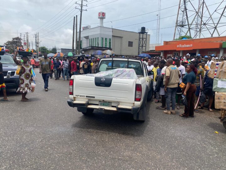 A street in Edo state during the 2024 governorship election