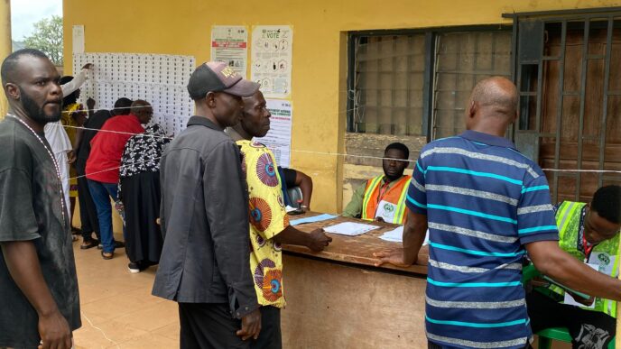 photos from the 2024 Edo elections