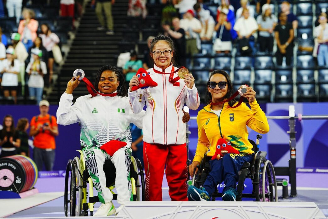 Esther Nworgu wins silver medal in the women’s up to 41kg para-powerlifting -- Nigeria's second medal at Paris Paralympics