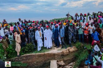 Abba Yusuf inspects a five-kilometre road in Garko LGA of Kano state