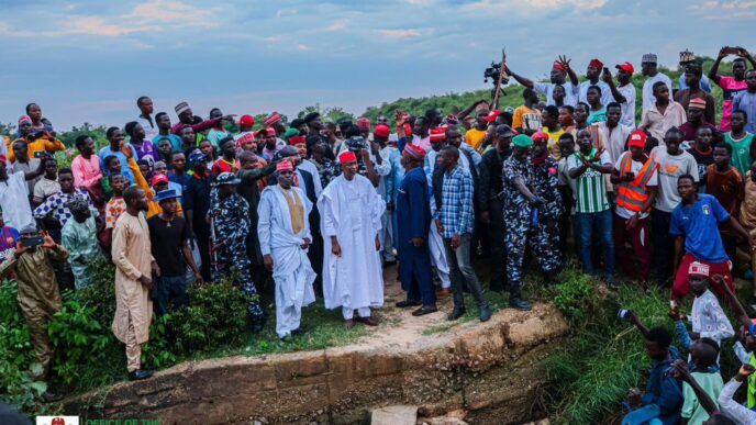 Abba Yusuf inspects a five-kilometre road in Garko LGA of Kano state