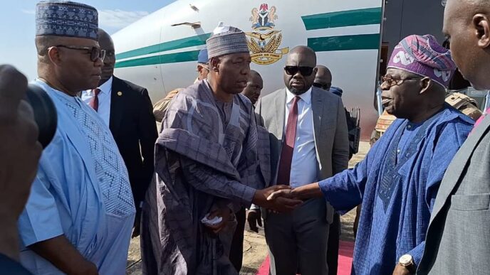 Zulum welcomes Tinubu to Maiduguri