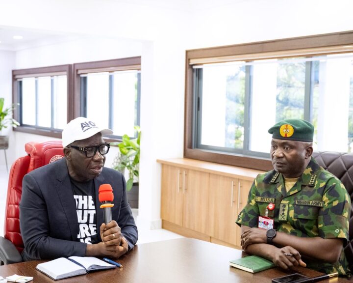 Godwin Obaseki and Christopher Musa