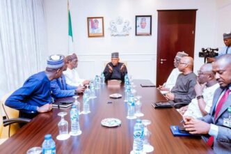 Shettima presiding over the meeting