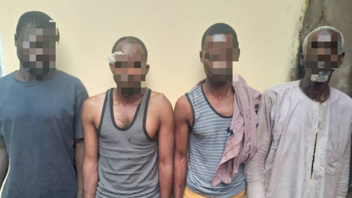 Suspected bandits arrested in Kaduna