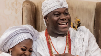 Ooni and wife Folashade