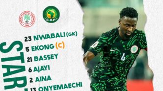 Super Eagles starting 11 against Benin Republic