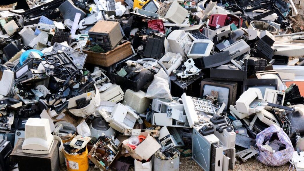 Electronic waste. Photo credit: Earth.Org