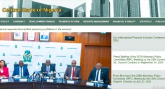 A screenshot of the CBN website