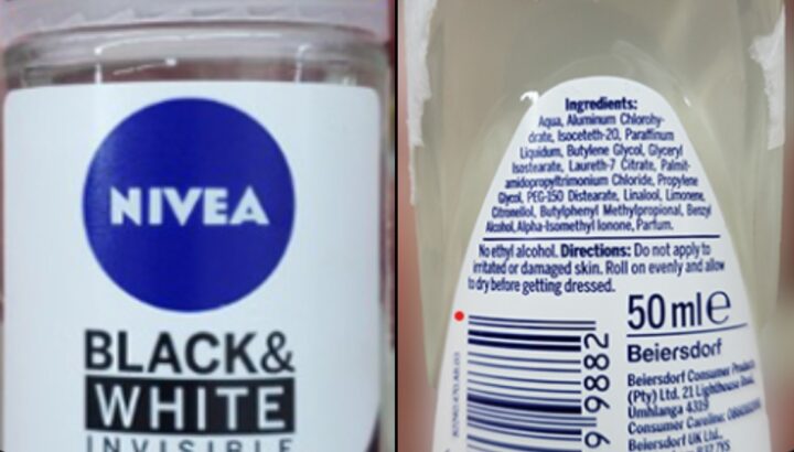 Recalled Nivea deodorant