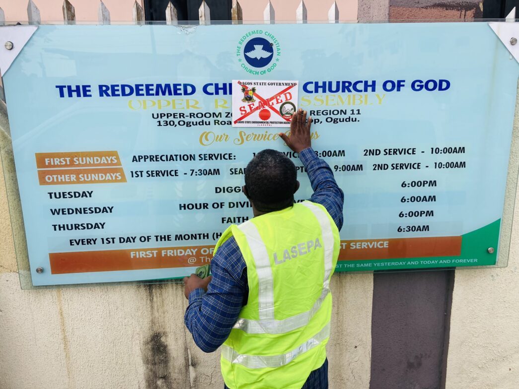 LASEPA seals off church in Lagos