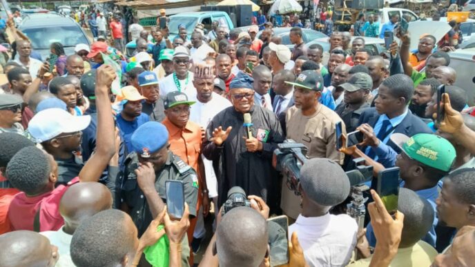 Peter Obi campaigning in Ondo