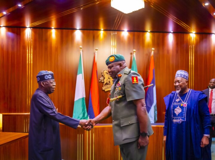 Tinubu decorates acting CoAS Olufemi Oluyede