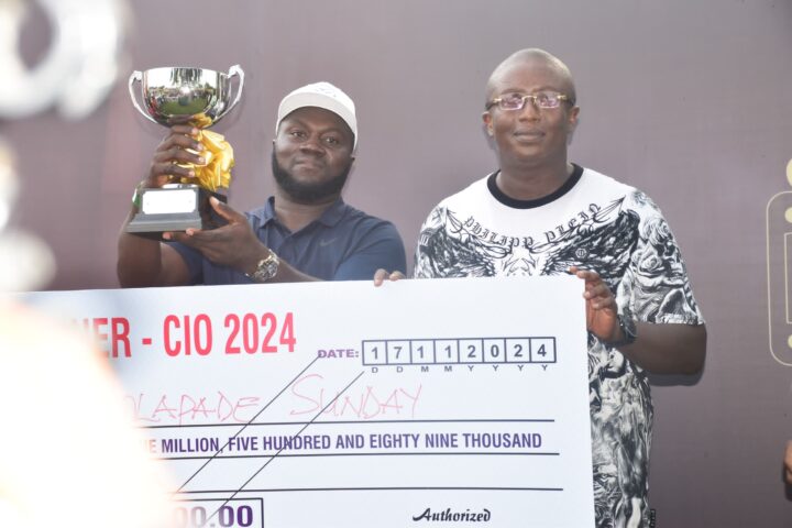 Sunday Olapede (left) is first player to achieve a treble across West Africa in a stretch after winning Cote d'Ivoire Open and Ghana’s PGA Championship before his triumph at 2024 CIO tourney