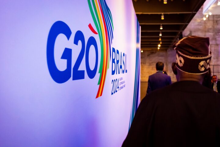 A G20 summit banner