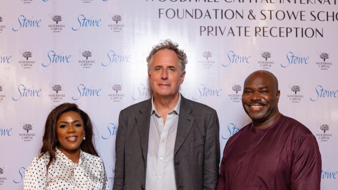 L-R: Moji Hunponu-Wusu, founder, Woodhall Capital International Foundation; Anthony Wallersteiner, head of The Stowe Group;