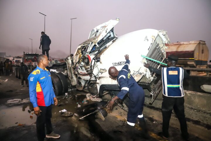 Accident on Kara bridge in Lagos