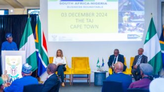 Presidents Tinubu and Ramaphosa participate at the Nigeria-South Africa business roundtable in Cape Town