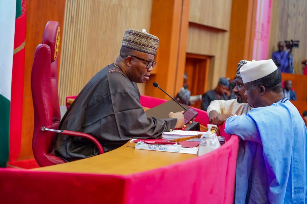 Opeyemi Bamidele, majority leader of the upper legislative chamber,