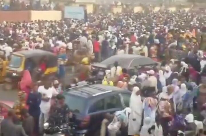 Scenes from the stampede in a carnival in Ibadan