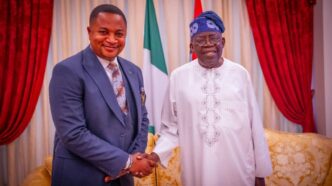 Nicholas Felix with and President Bola Tinubu