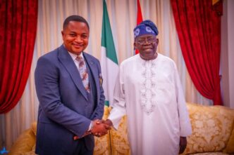 Nicholas Felix with and President Bola Tinubu