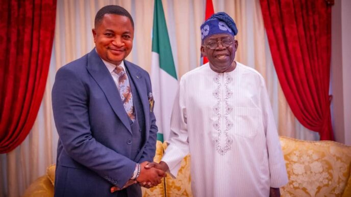 Nicholas Felix with and President Bola Tinubu