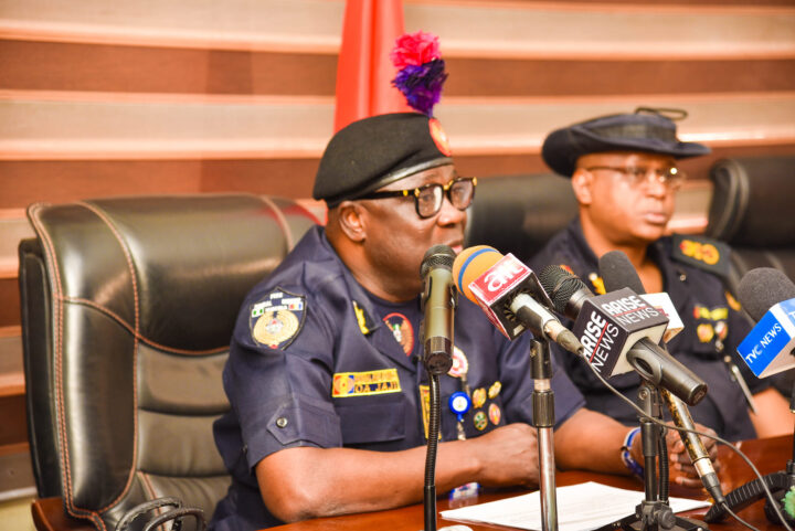 Abdulganiyu Jaji, the controller general of the Federal Fire Service