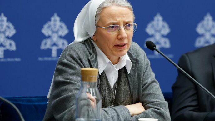 Simona Brambilla, first female prefect in the Vatican city.