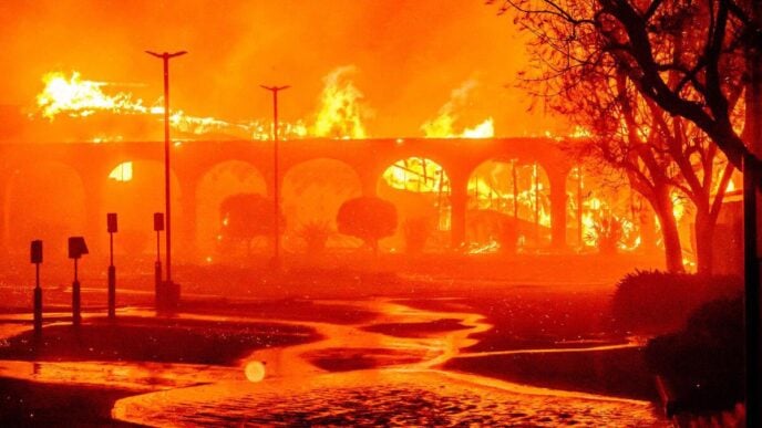 scenes from California wildfires