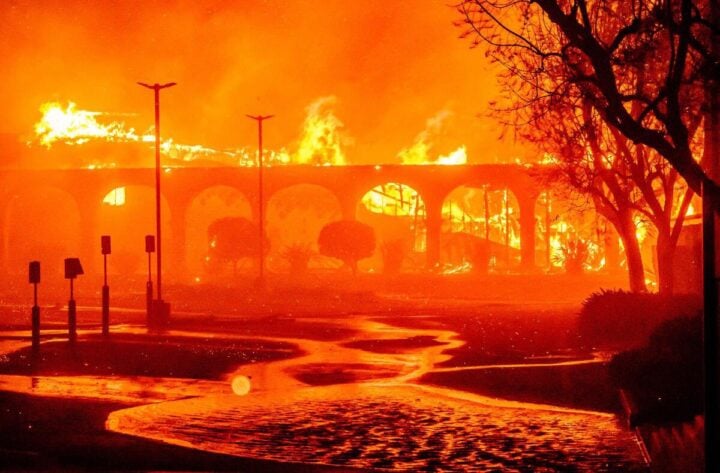 scenes from California wildfires