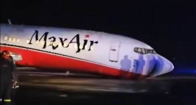 Max Air loses gear tyre, crash-lands in Kano airport