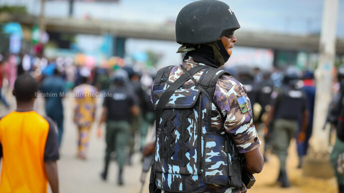 A file photo of a Nigeria Police officer