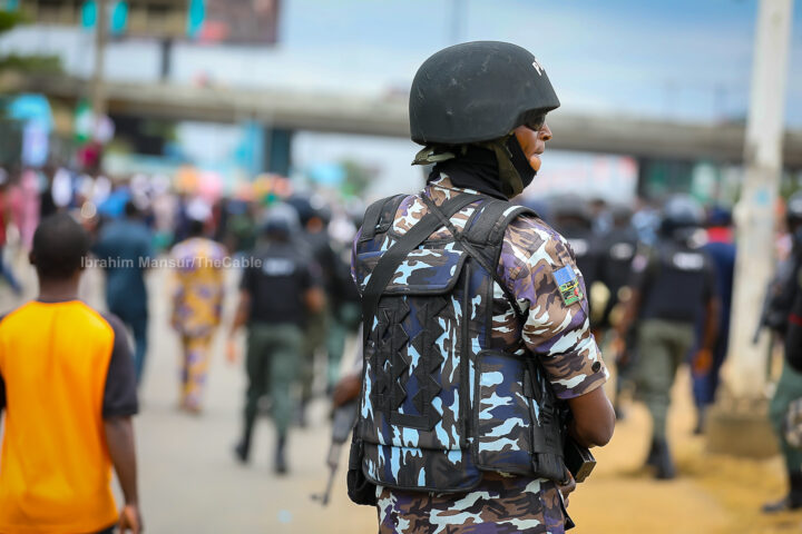 A file photo of a Nigeria Police officer