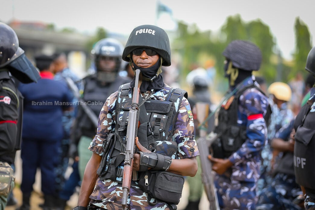 TheCable stock photo of a Nigeria Police officer