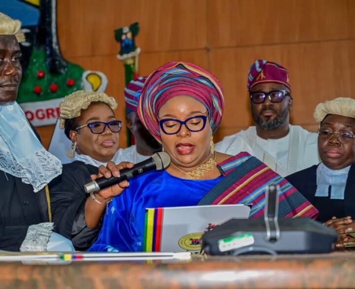 Mojisola Meranda is the first female speaker of the Lagos state house of assembly since 1999