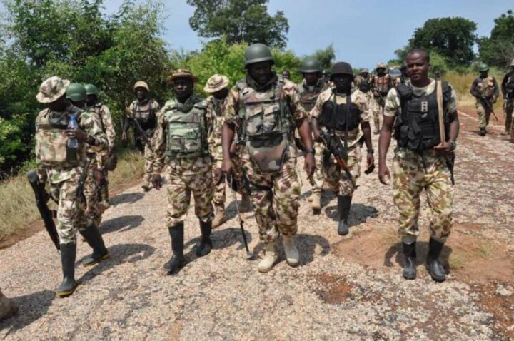 File photo of troops of the Nigerian army