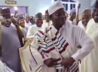 Yahaya Bello, former governor of Kogi state, dancing