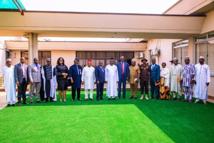 George Akume, secretary to the government of the federation (SGF), (9th from the left) with members of the committee