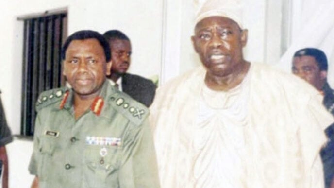 Abiola visited Abacha at Dodan Barracks, Lagos, after the interim government was overthrown