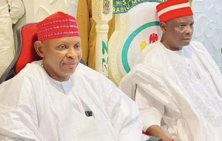 Abba Yusuf with Kwankwaso