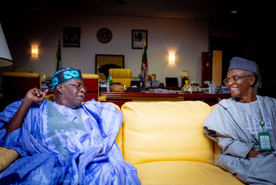 President Bola Tinubu and Nasir el-rufai, former governor of Kaduna state