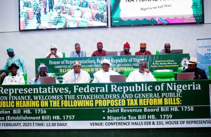 House of reps public hearing on tax reform bills