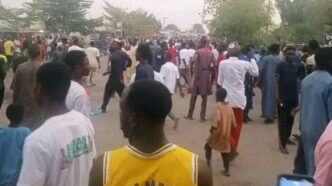 ICYMI: FUDMA students protest over 'killing'of colleague by vigilantes