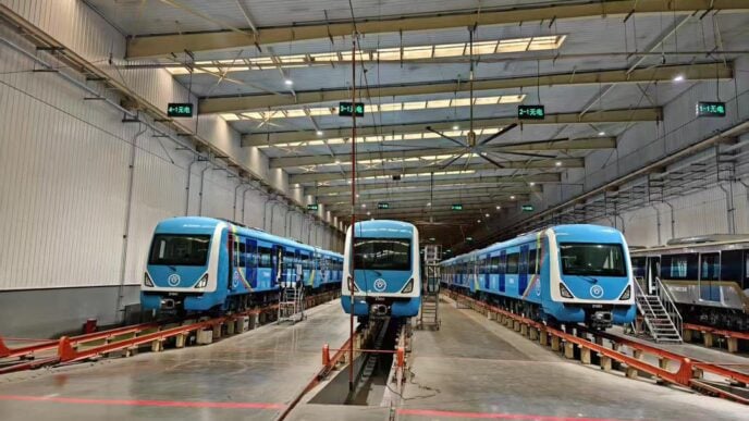 Lagos blue is up and running and a green line is under way