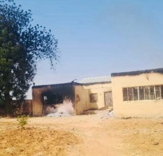 Scenes from fire incident at INEC office in Sokoto