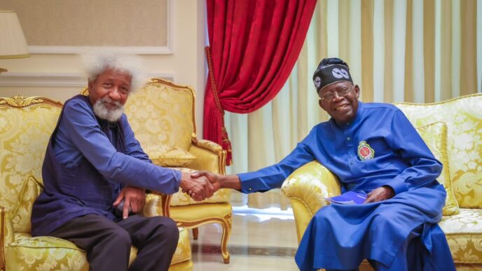 Wole Soyinka and President Bola Tinubu