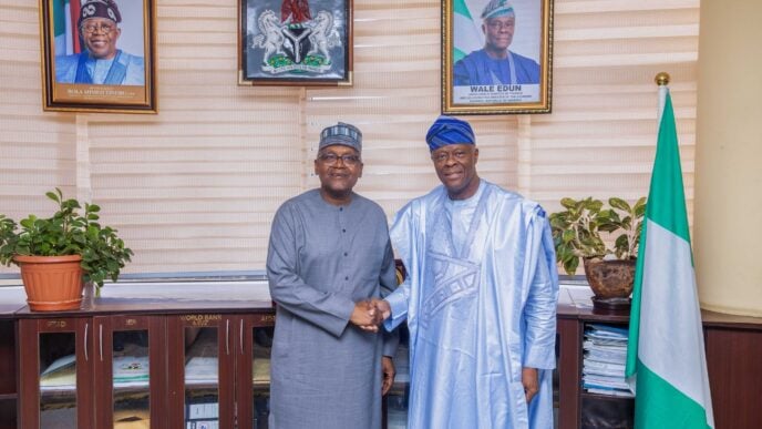 Wale Edun meets Aliko Dangote, says Tinubu's policies will unlock private sector potential